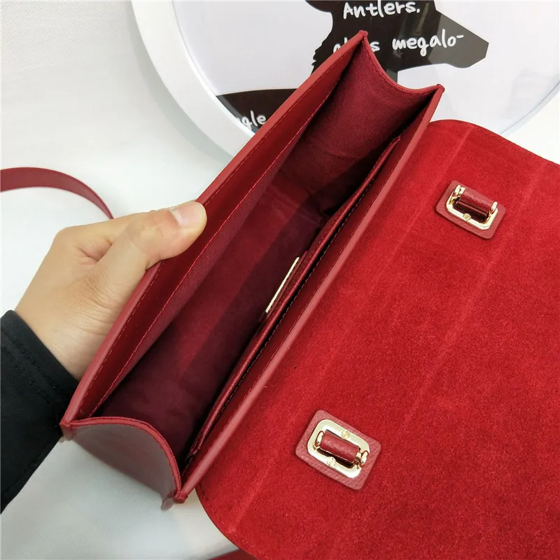 Оригинальные женские сумки FURLA, высокое качество, большие размеры, женские меховые кожаные сумки темно-красного цвета, Размер 23 см* 8 см* 17,5 см
