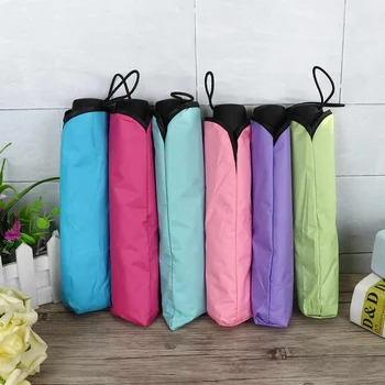

Umbrella Double Rain Sun/Rain Umbrella Anti-UV Windproof Folding Umbrella Female Male Pure Color Umbrella with flowers surface