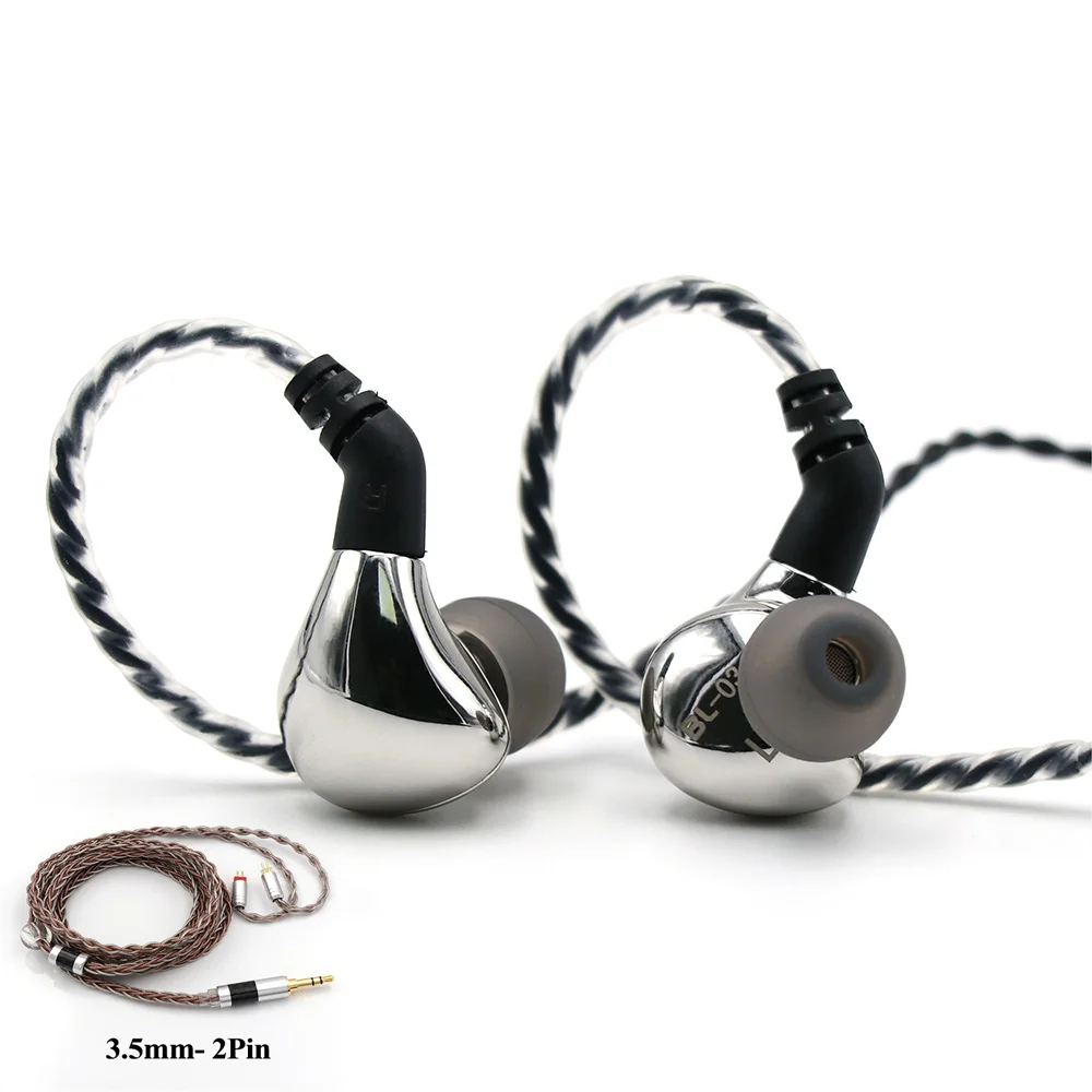 A with C8 3.5mm BLON BL-03 BL03 10 мм углеродные нанотрубки диафрагмы Динамический HIFI наушники опционально Tripowin C8 0,78 2Pin съемный кабель - Цвет: A with C8 3.5mm