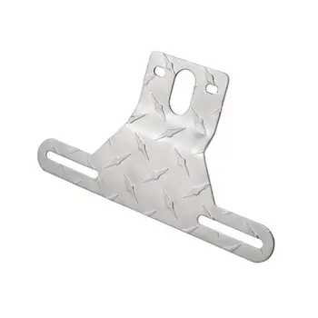 

License Plate Light Lamp Mounting Bracket Excellent Durable Aluminium Alloy Process Holder for Car Truck Trailer Silver
