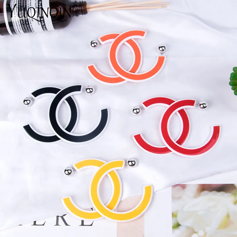 

Vintage Color Drop Earrings for Women Bohemian Resin Acrylic Earring Big Geometric Circle Simple Elegant Charm Fashion Jewelry