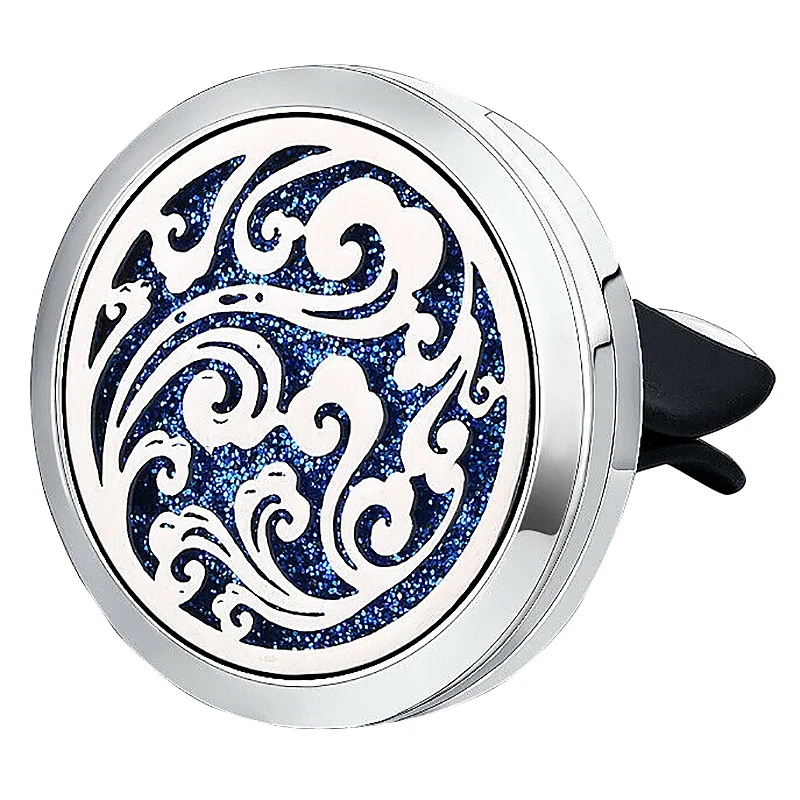 

Car Aromatherapy Essential Oil Car Diffuser With 10 Replacement Felt Pads Stainless Steel Air Freshener Car Diffuser Vent Clip