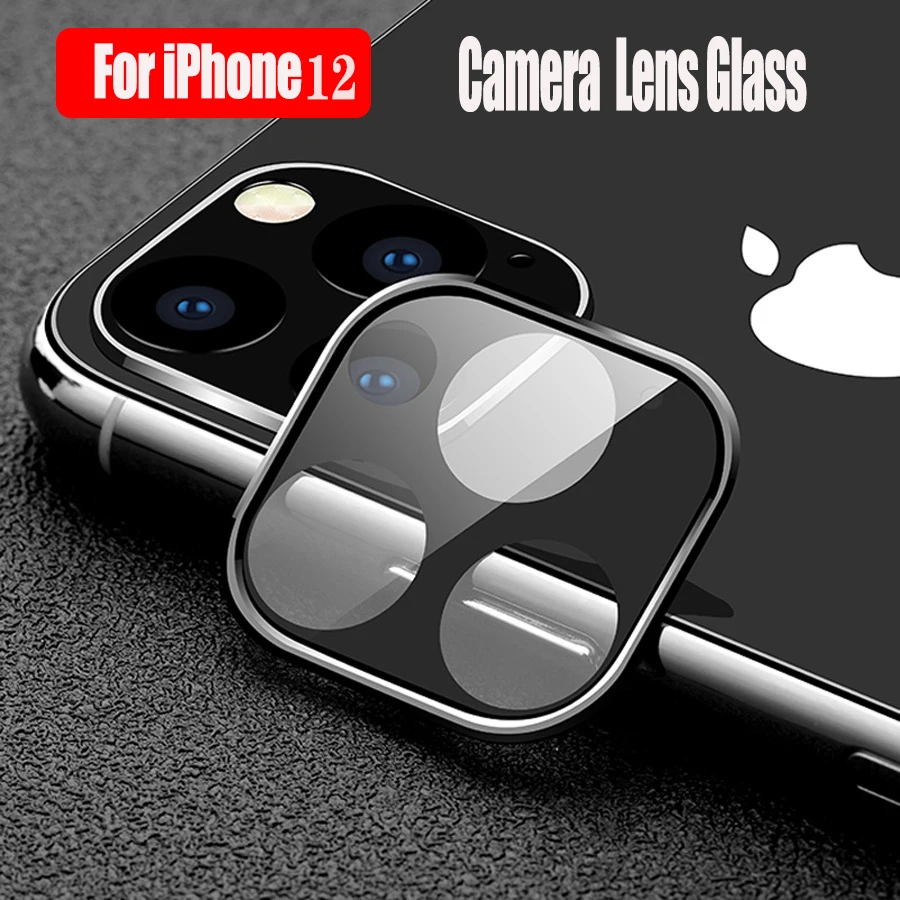 Защитная пленка для объектива камеры iPhone 12 Pro Max Mini 11 металлический чехол с полным