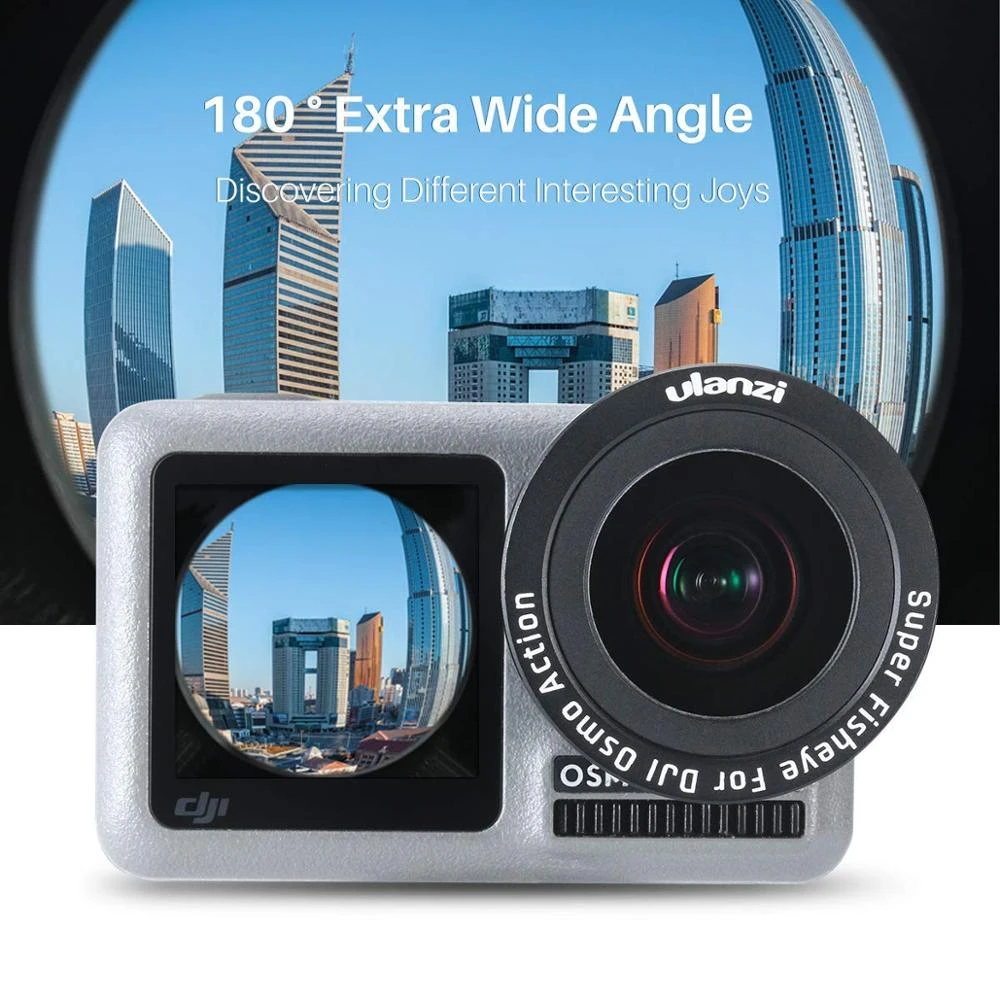 Fisheye Lens For Dji Osmo Action Camera Fish Eye Wide Angle Macro Lens