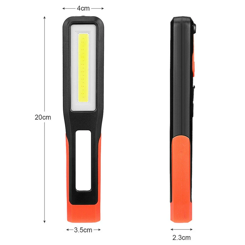 ZANCAKA USB Rechargeable COB LED Work Light Torch Magnetic Work Light Car Garage Mechanic Home Rechargeable Torch Portable Lamp