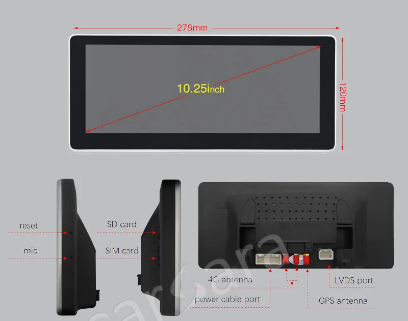 Cheap 4+64G Android Multimedia Touch Screen for Mercedes Benz GLA CLA A Class W176  Car Comand Display upgrade with GPS Navigation 3