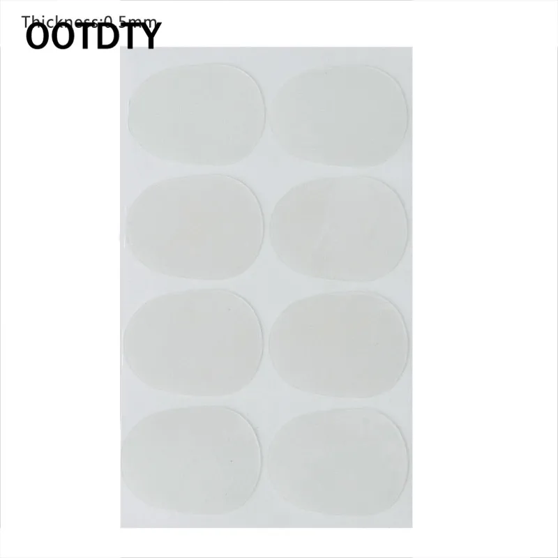OOTDTY 8 шт. высокие/альт/тенор саксофон кларнет накладки для мундштука колодки подушки 0,5 мм 0,8 мм - Цвет: White 0.05mm