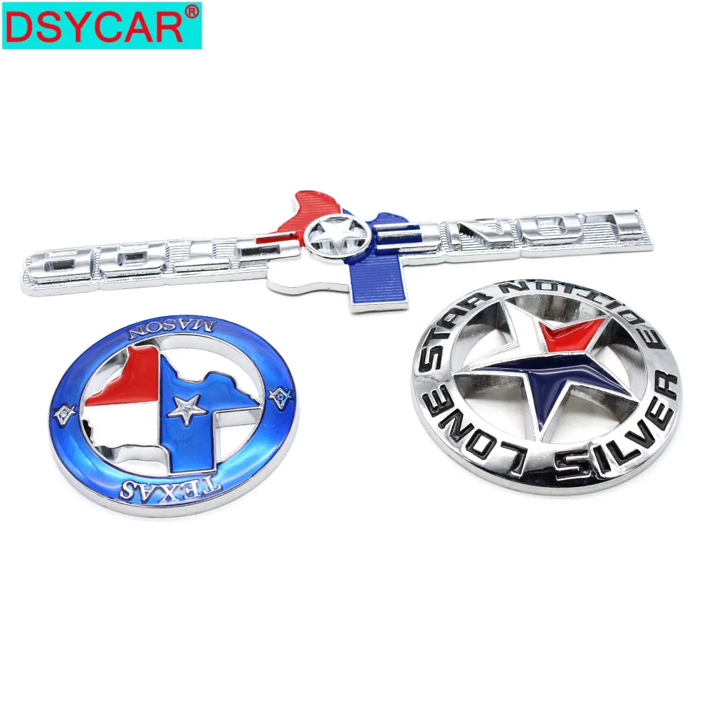 DSYCAR 1 шт. автомобильный Стайлинг металлические автомобили эмблема LONE STAR/TEXAS MASON/LONE
