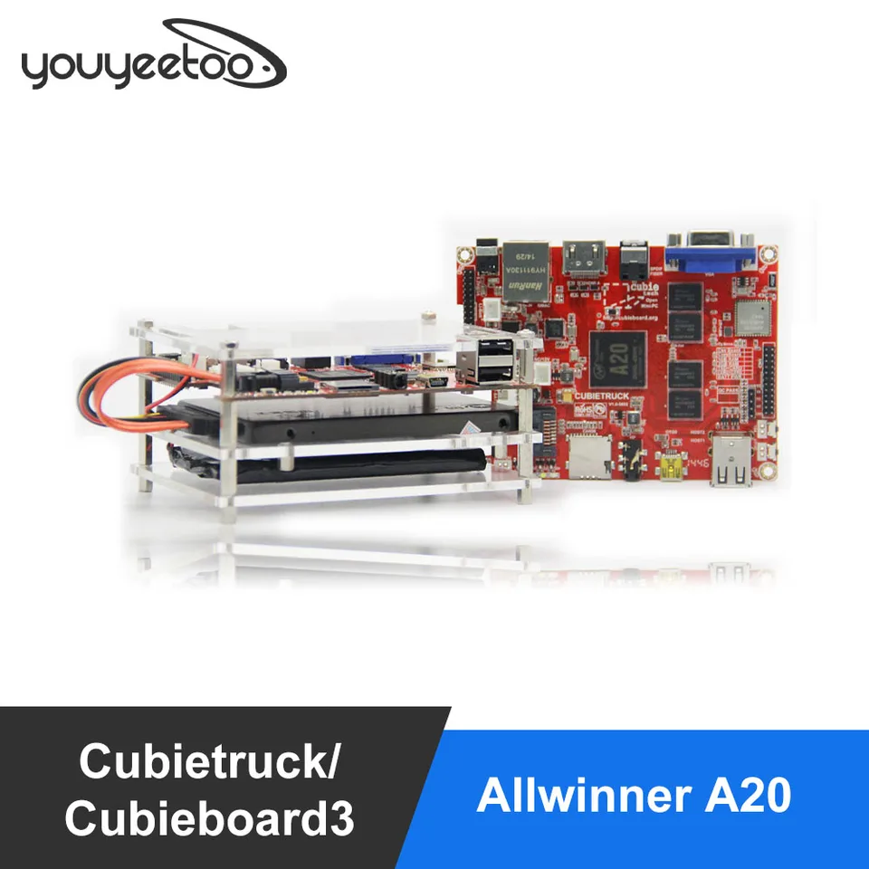【新品未使用】brunt /カームアップtype2＋Attack Board×2 Cubietruck/Cubieboard3 allwinner A20 Dual-core ARM Cortex-A7
