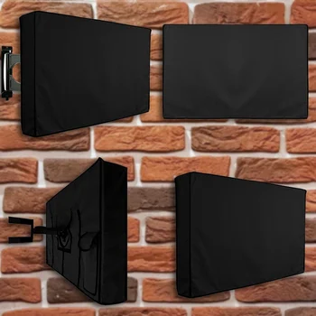 

Outdoor TV Screen Dustproof Waterproof Cover Set Cover High Quality Oxford Black Television Case Size 24'' /32'' / 38''/42''