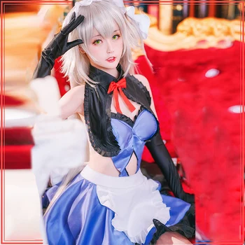 

Game Fate/Grand Order FGO Jeanne d'Arc Alter Cosplay Costume Women Sexy Maid Dress Halloween Carnival Uniforms Fancy Suit