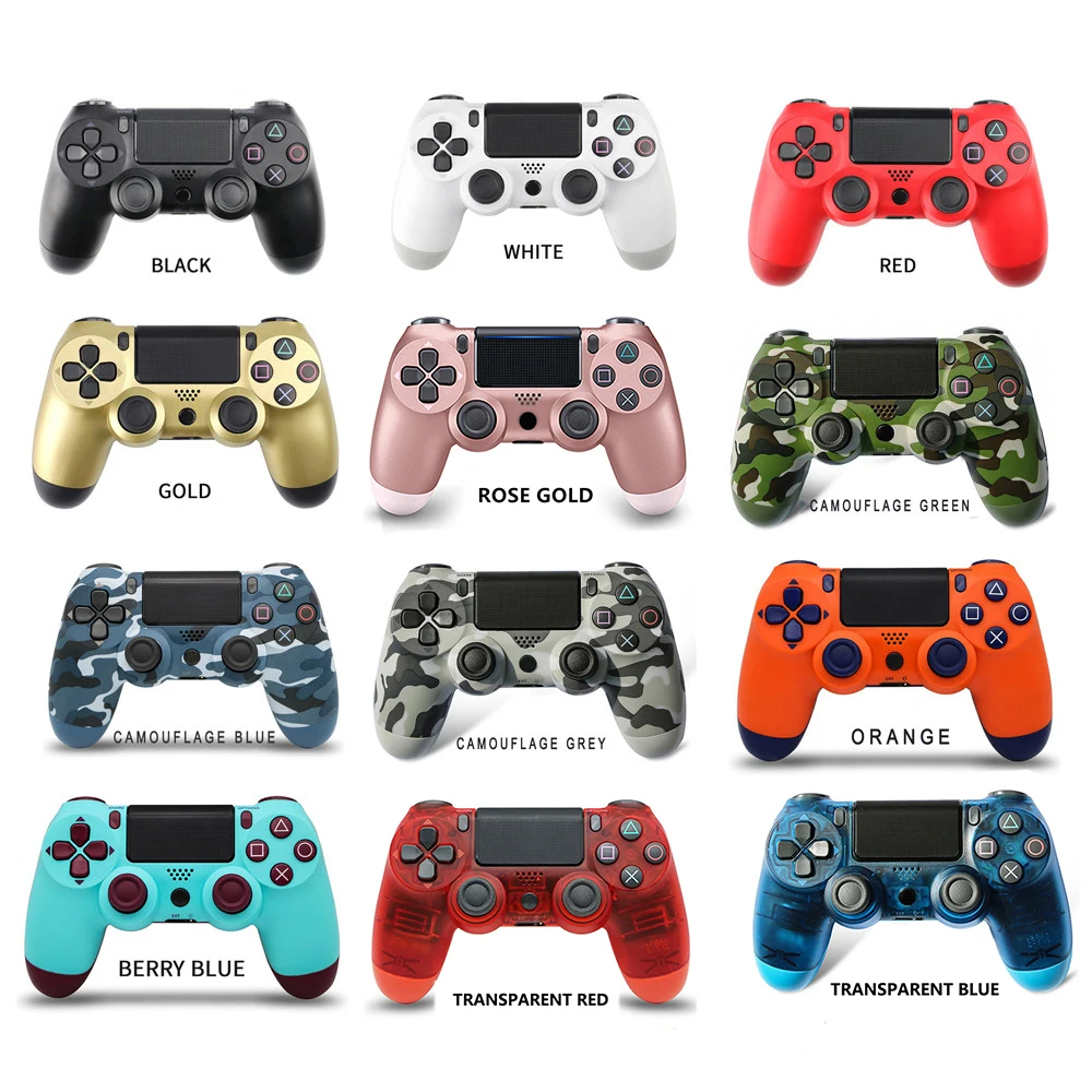 Dualshock 4 controlador sem fio para playstation 4 bluetooth dupla vibração gamepad para ps4 ps3 pc andriod acessórios de jogos