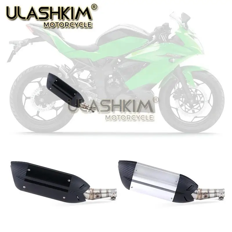 Мотоциклетная выхлопная контактная средняя труба для Kawasaki Z250 2008- Ninja 300 2013- Ninja 250R 2008