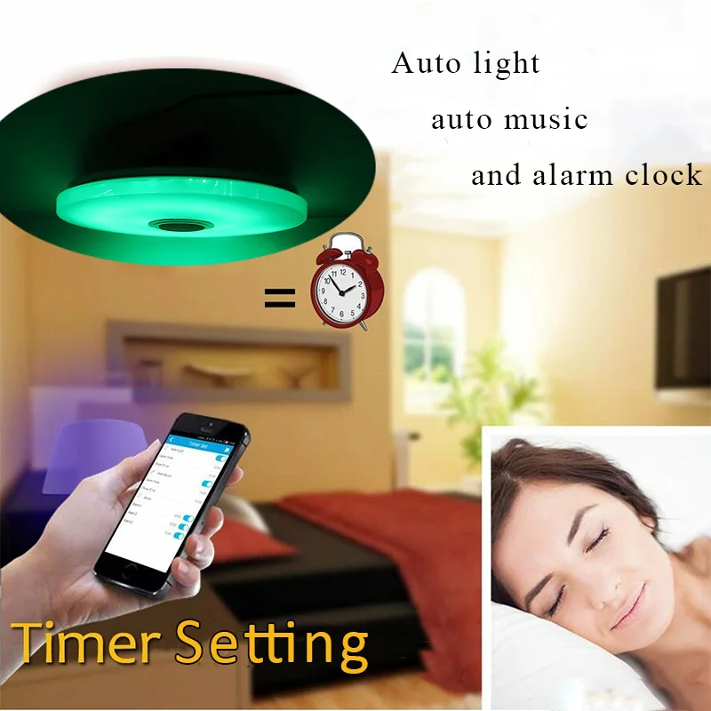 Современный светодиодный светильник со звездами RGB bluetooth музыка потолочный светильник, Диммируемый 48 Вт приложение управление свет для гостиной спальни AC180-240V