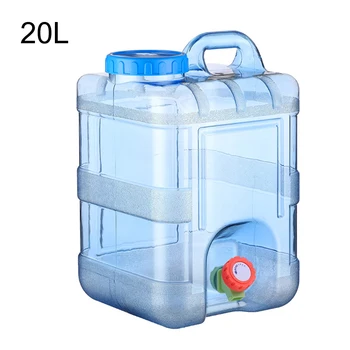 

Water Container Food Grade Safety Water Tank Bucket Camping Picnic Driving Kettle with Faucet Portable Outdoor Large Capacity