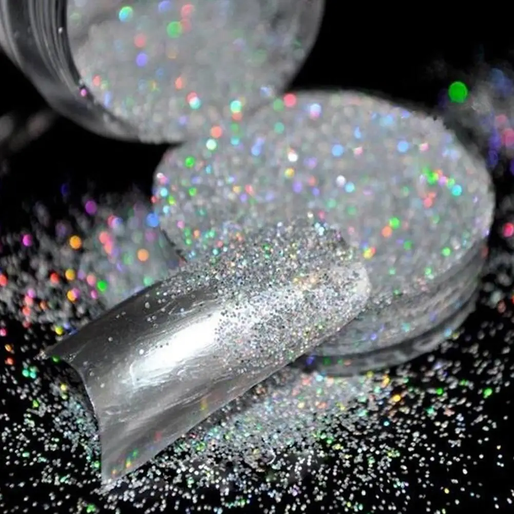 

10g Fine Glitter Dust Powder Holographic Iridescent Metallic Body Nail Art Craft Nail Art