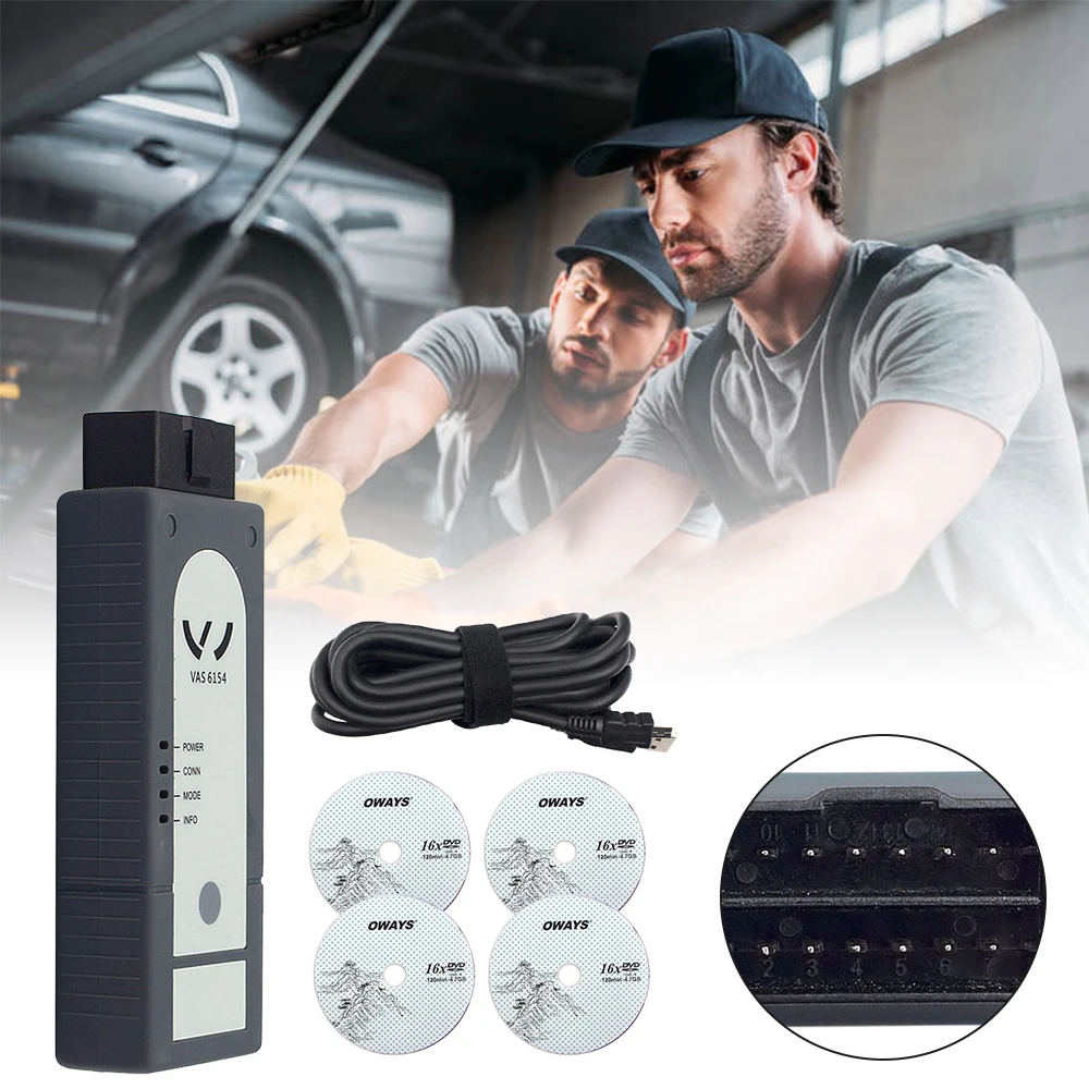 VAS6154 V166 VAG DIagnostic Scanner Wifi Full Chip OBD2 Code Scan Programming Tool Firmware version 1.6.6.0 for vw Audi |
