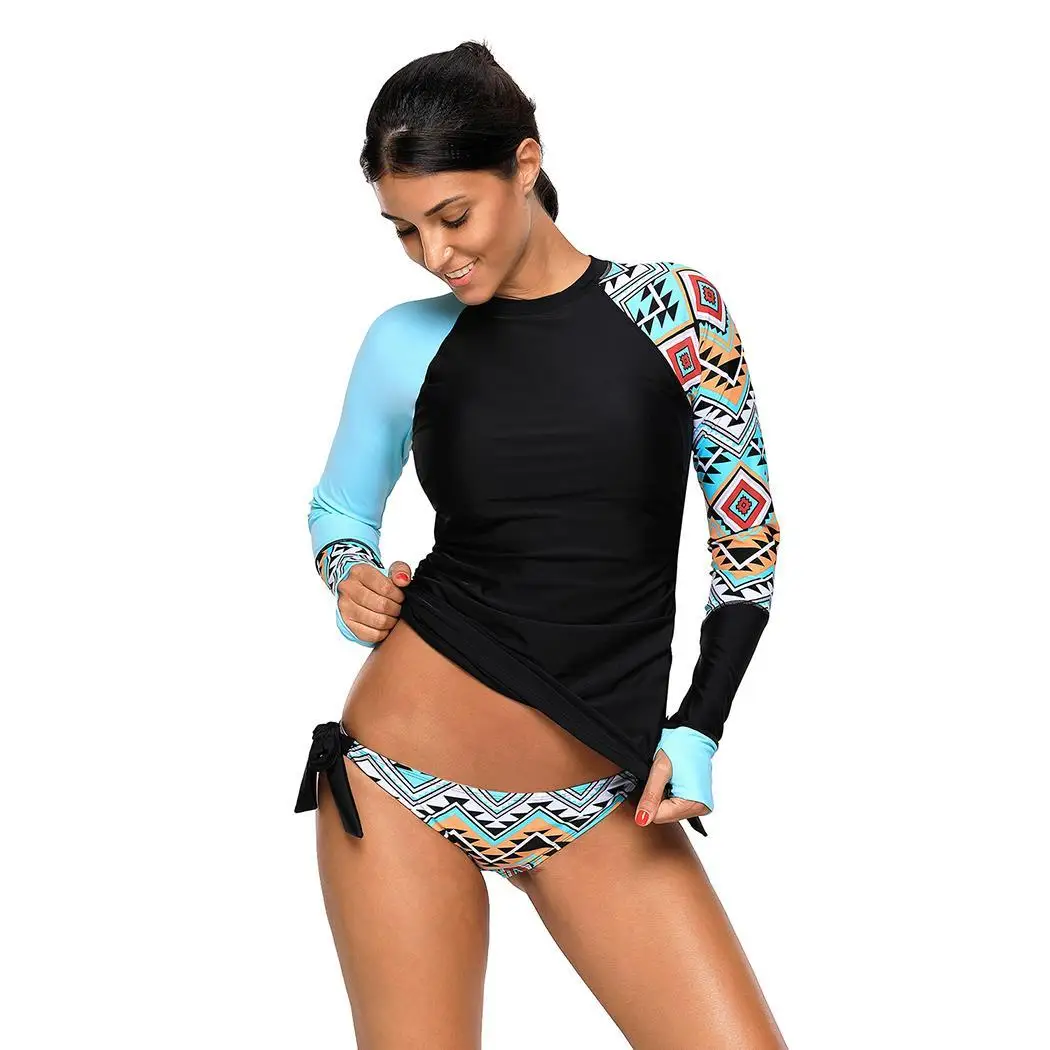 

Women Summer Swimsuit Push Up Bikini Elastic Set Bow Tie, Pullover Bathing Beachwear Swimwear Patchwork