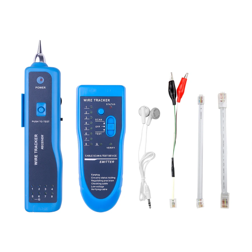 kebidumei Telephone Wire Tracker Tracer Toner RJ11 RJ45 Cat5 Cat6 Ethernet LAN Network Cable Tester Detector Line Finder 