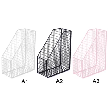 

Desktop Storage Rack Book Magazine Storage Rack Iron Bookshelf Organizer Display Decor