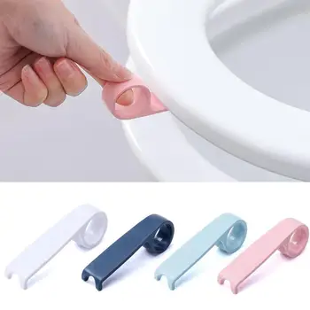 

1PC Portable Toilet Cover Lifting Device Avoid Touching Toilet Lid Handle Bathroom WC Cartoon Toilet Seat Holder Accessories