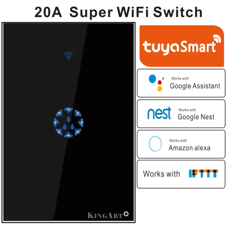 Умный Wifi водонагреватель котел Alexa переключатели Google Home The Voice US/EU/UK Plug Сенсорная панель открытый таймер 4G Управление приложением