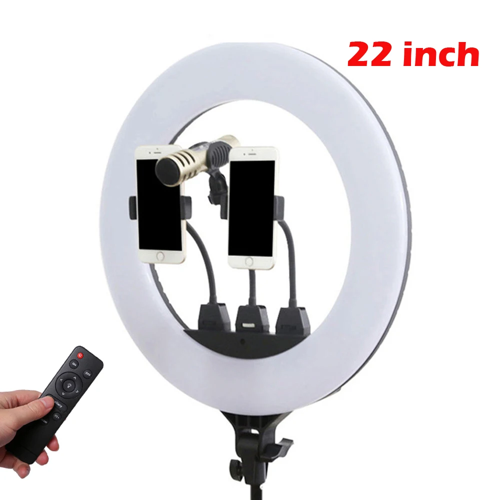 

21 inch Live Broadcast Selfie ring light LED Photography 18inch Lighting video studio For Youtube FB Live Stream Photo With Trip