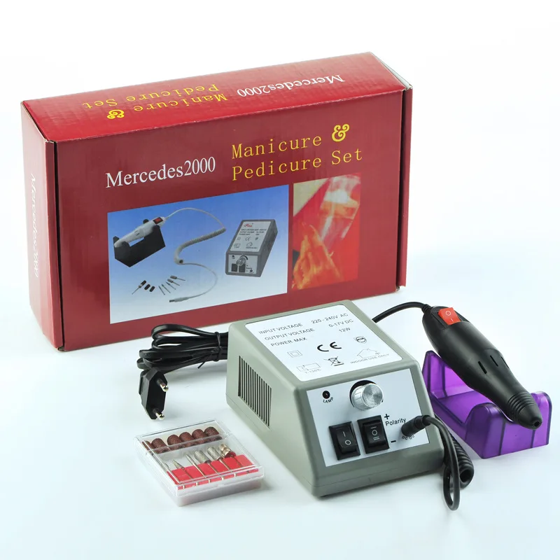 

Nail Grinding Machine Electric Manicure Pedicure Set Grinding And Polishing Machine Red Box Type 2000/2000 Rpm