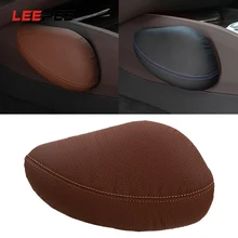 LEEPEE подушка для ног автомобиля из пены с эффектом памяти наколенник мягкий протектор удобные кожаные аксессуары для салона автомобиля