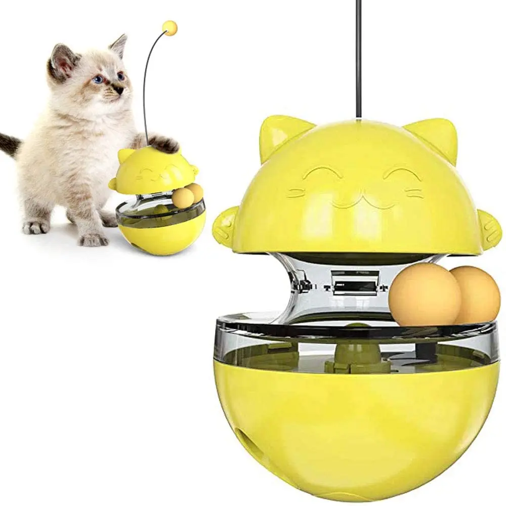  Cat Treat Puzzle, Cat Treat Dispenser Toy Cat Treat Toy,  Tumbler Interactive Ball Cat Puzzle Feeder, Cat Food Puzzle Cat Food Ball  Cat Snacks Temptations, Food Puzzle Toys for Cats 