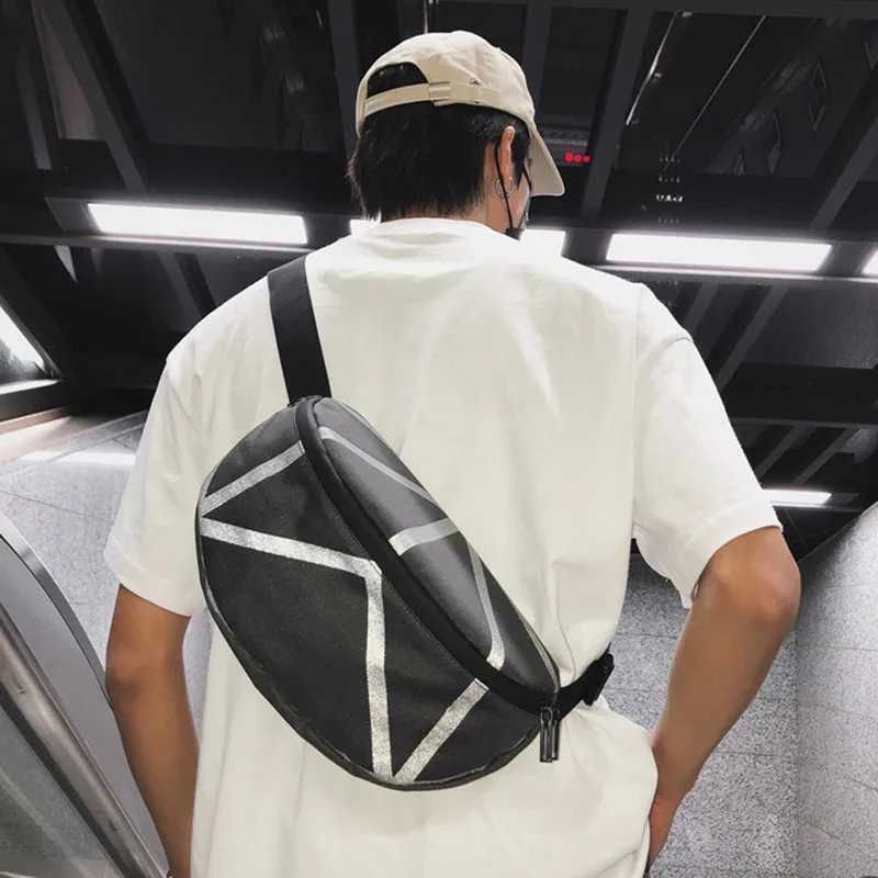 

unisex Fanny Pack Men Reflective light Waist Bags for woman Fashion Cigarette Phone Case Money Belt for Travel Wallet Purse