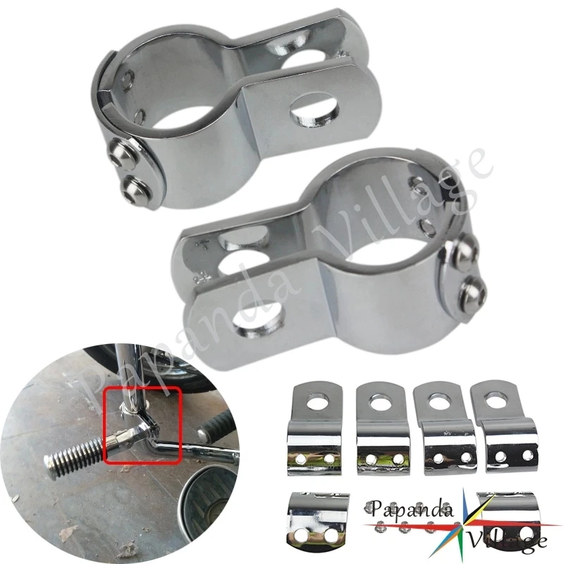 

28mm/32mm/38mm Motorcycle Highway Footrest Foot Pegs Mount Clamps For Harley Sportster Honda GL1800 Yamaha Suzuki Kawasaki VN800