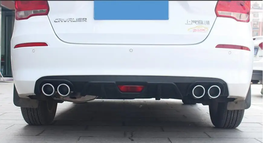 ABS Специальный 4 выходной трубы черный/серебристый Автомобильный задний бампер для губ автомобильный диффузор для Chevrolet CRVALIER