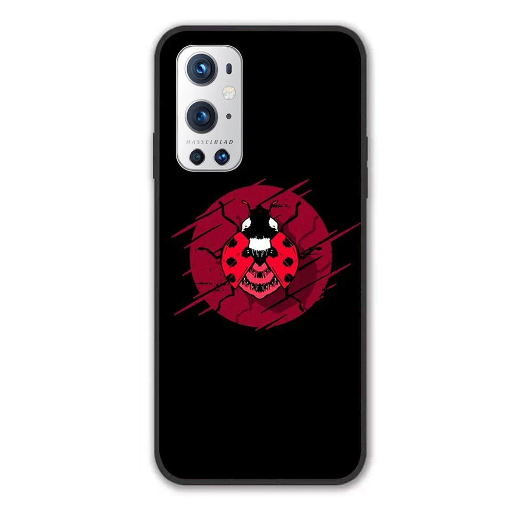 Чехол с божьей коровкой и винтажным рисунком для 1 + Oneplus 7 7T 7Pro 8 8T 8Pro 9 9Pro черный