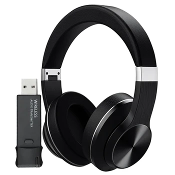 

Bluetooth Headphone + USB Transmitter for TV PC Wireless Earphone Over-Ear Noise HiFi Stereo Gaming Headset with Mic