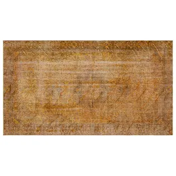 

Handmade Brown Vintage Overdyed Turkish Area Rug 161x276 Cm-5'3''X9'1''