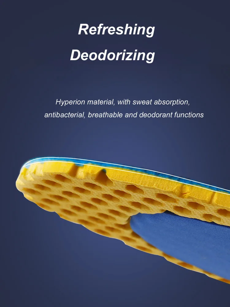 Orthopedic Memory Foam Sport Support Insert Feet Care Insoles for Shoes Men Women Orthotic Breathable Running Cushion Men Women