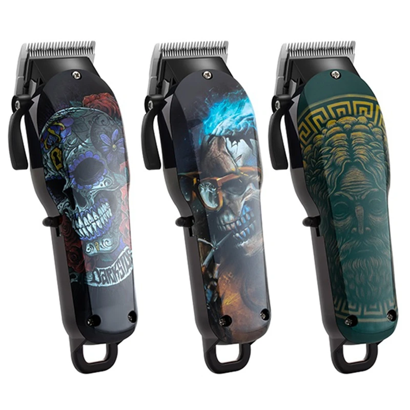 Hair-Clipper Salon Lithium-Battery Professional Electric Wireless Motor Powerful 100v-240v