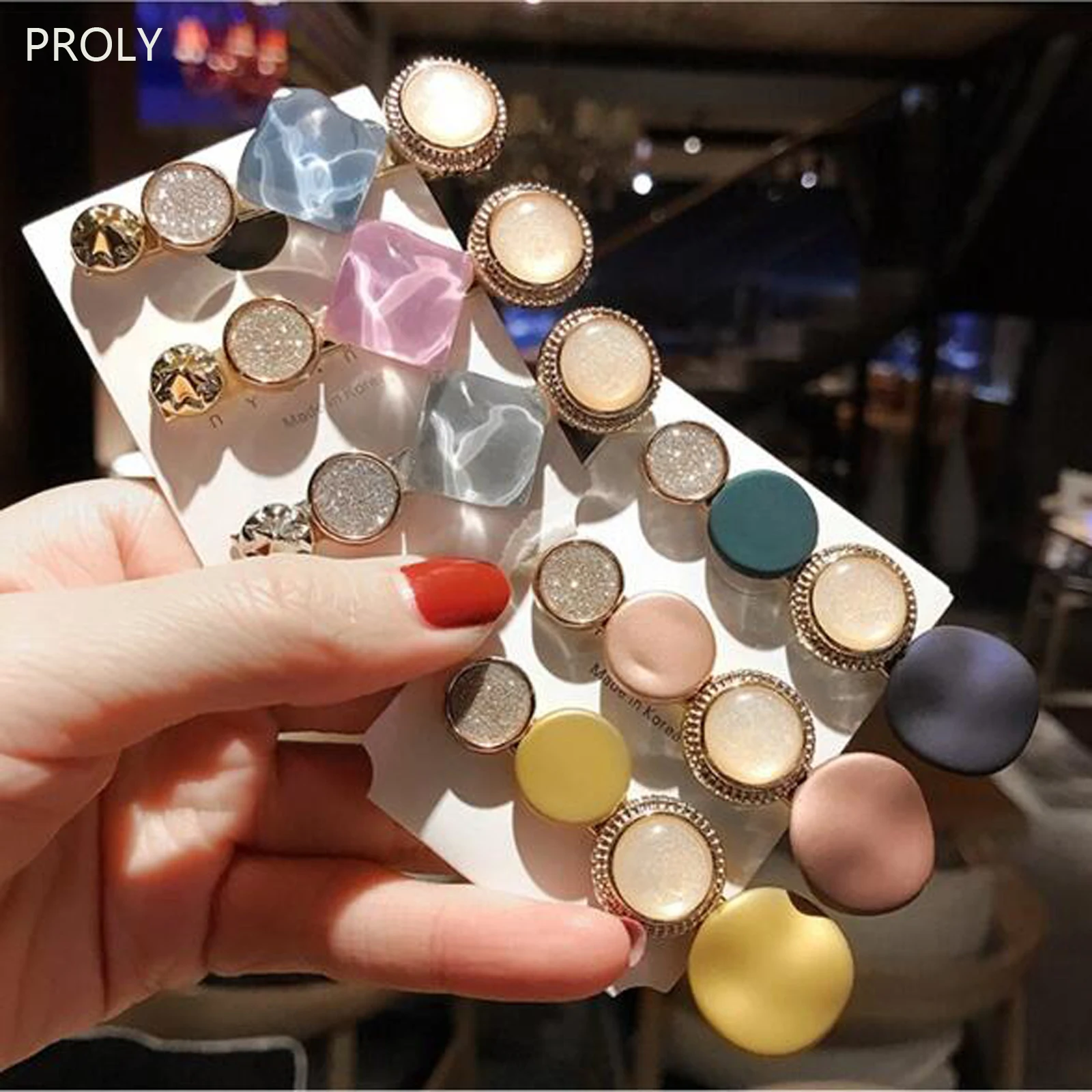 

PROLY New Shiny Women Barrettes Girls Colorful Fashion Hair Clips Pearls Pretty Hair Accessories Female Hairpins