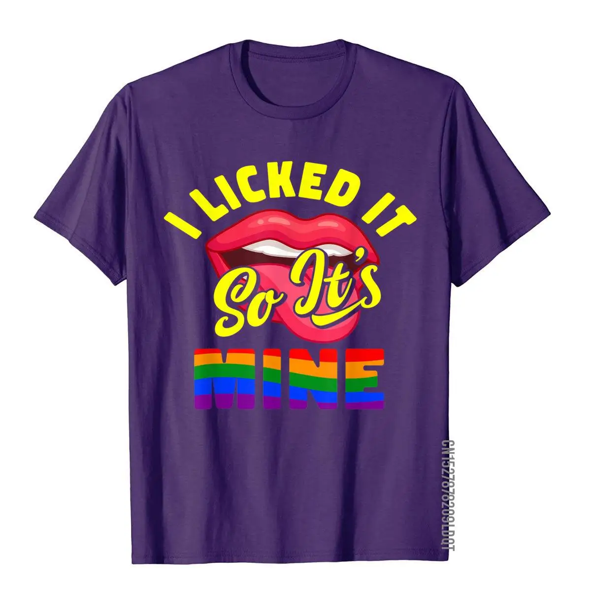I Licked It So It's Mine - Funny LGBT Matching Gift T-Shirt__B9990purple
