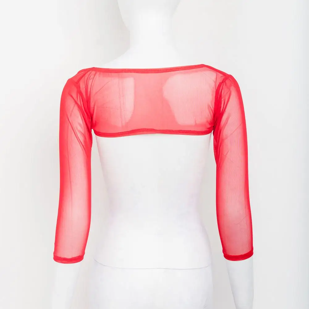 Женский топ для танца живота Цельный купальник боди рубашка с длинным рукавом