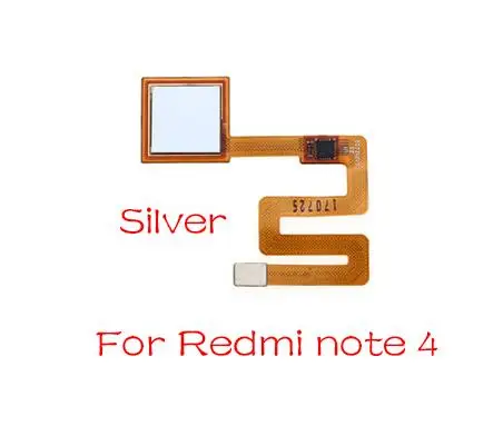 Redmi Note 4 silver Для Xiaomi Redmi Note 4 4X5 5A 3 Pro Главная Кнопка отпечатков пальцев Сенсорный ID сенсор гибкий кабель ленты запасные части - Цвет: Redmi Note 4 silver
