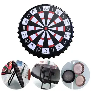 Bottle Cap Magnetic Darts Board Game Set 25 Cm Dartboards Darts Plate Party Supplies Board Toy For Adults