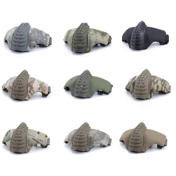 

High Quality 1000D Nylon Military Half Face Protective Tactical Mask Shooting Airsoft Mask Hunting CS Paintball Accessories