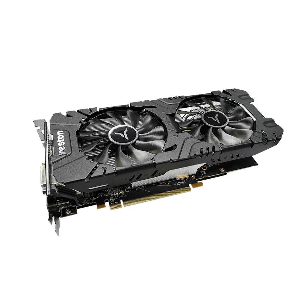 Yeston RX 580 RX580 2048SP 4G D5 GAEA Графическая карта, видеокарта Radeon Chill Polaris 20 Dual Fan Cooling 4GB Memory GDDR5 256bit