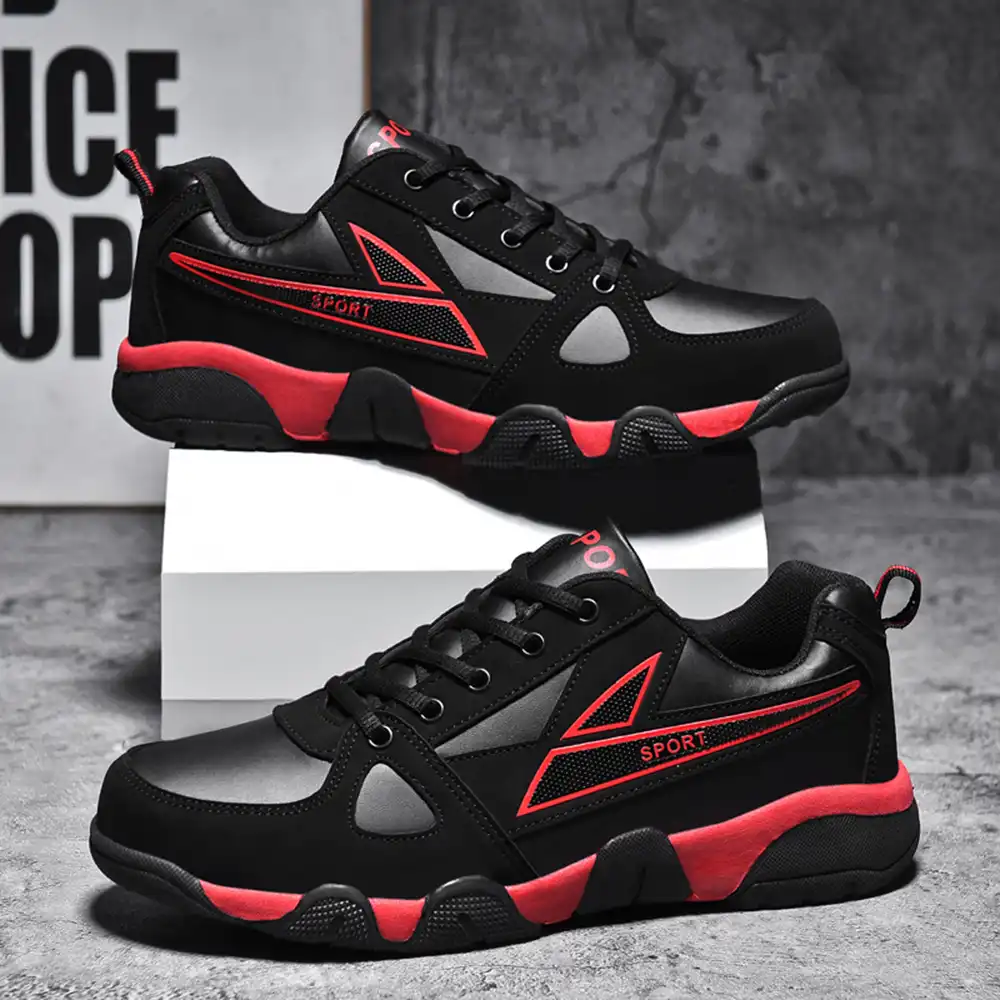21新メンズ靴のファッション通気性スポーツシューズノンスリップ男性黒スニーカー屋外旅行ウォーキングジョギングカジュアル靴男性 メンズカジュアルシューズ Aliexpress