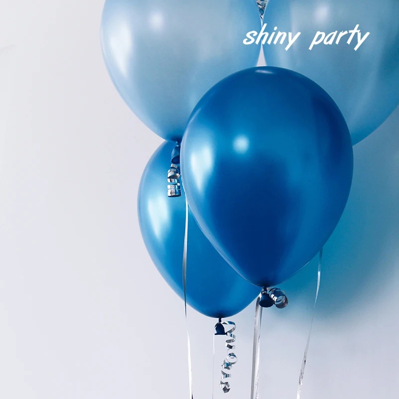latex balloons blue white 30pcs 10inch valentines ballons birthday party supplies wedding birthday balon for kids