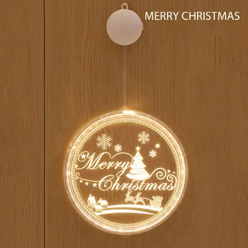 

Hot Christmas Decoration Chandelier Bells Snowflake Home Decoration Lights New Year 2021 3D Waterproof LED Christmas Lights