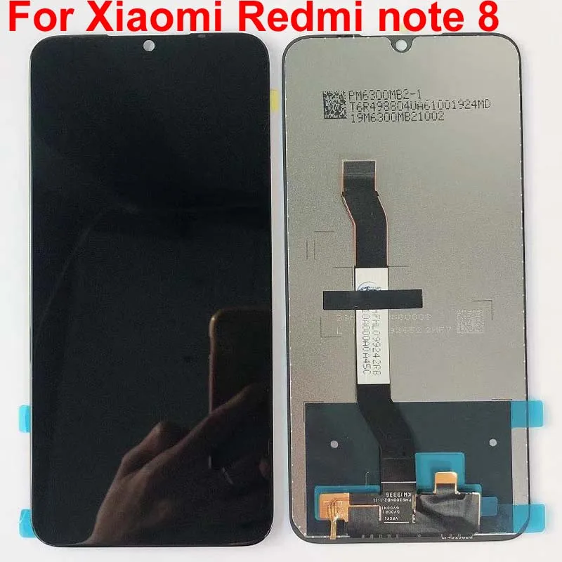 10 сенсорный для 6," Xiaomi Redmi Note 8 ЖК-экран+ кодирующий преобразователь сенсорного экрана в сборе с рамкой для Redmi Note 8