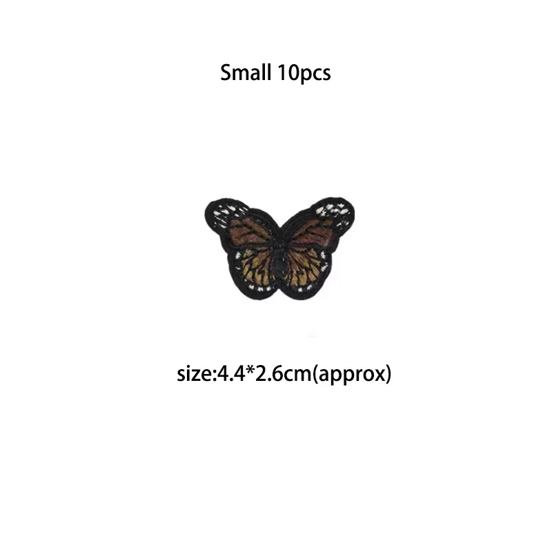 10pcs Cute Butterfly Embroidery Patches For Clothing DIY Iron On Patches On  Clothes Animal Patch Custom Patch